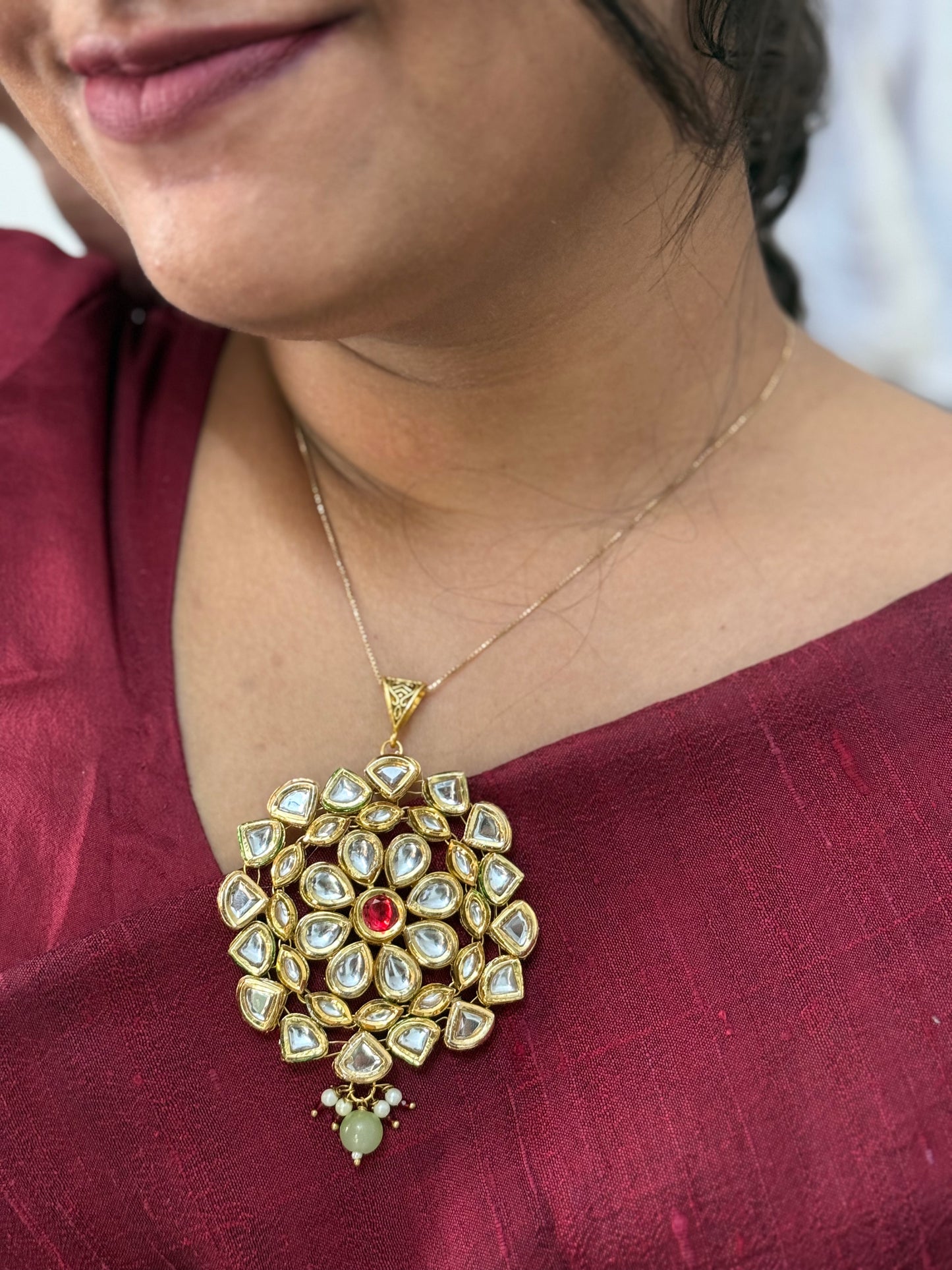 Rani pendant and earring set